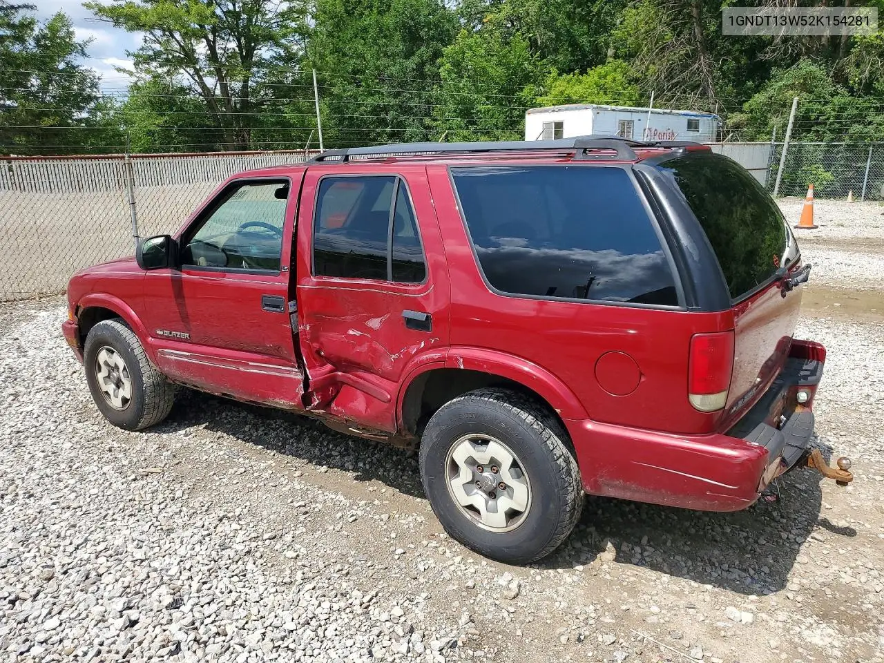 2002 Chevrolet Blazer VIN: 1GNDT13W52K154281 Lot: 61492436