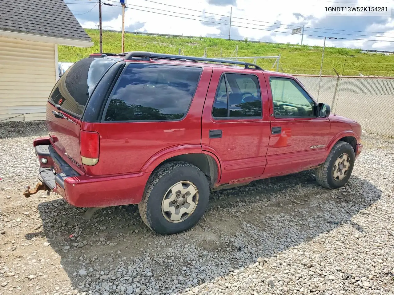 2002 Chevrolet Blazer VIN: 1GNDT13W52K154281 Lot: 61492436