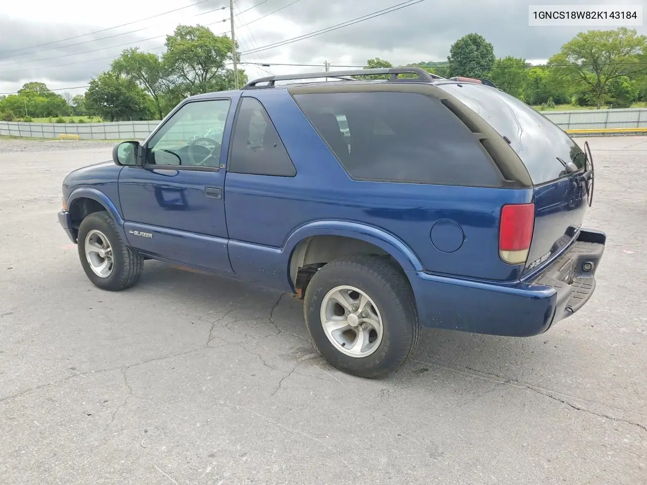 2002 Chevrolet Blazer VIN: 1GNCS18W82K143184 Lot: 62120806