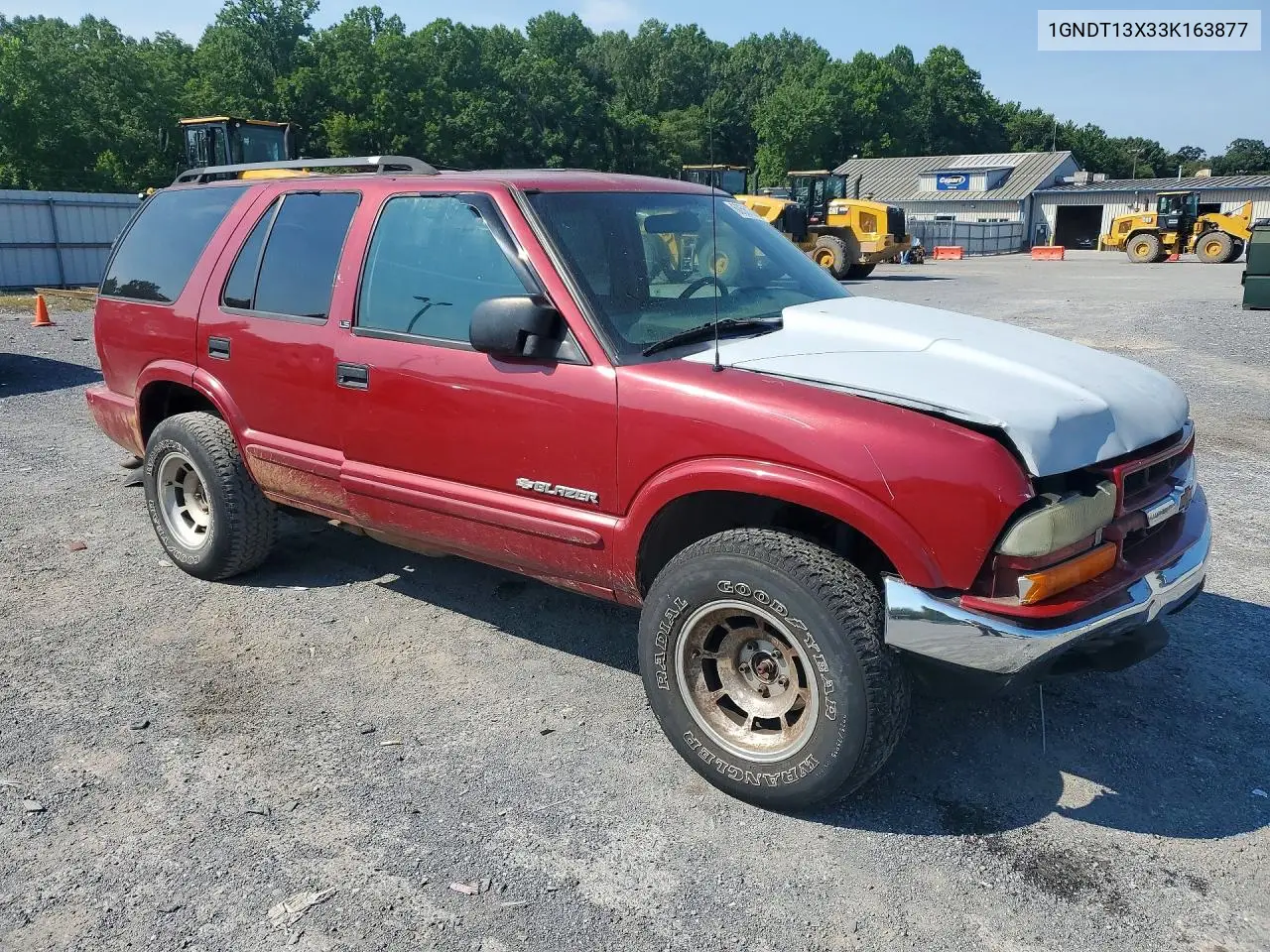 2003 Chevrolet Blazer VIN: 1GNDT13X33K163877 Lot: 60561516