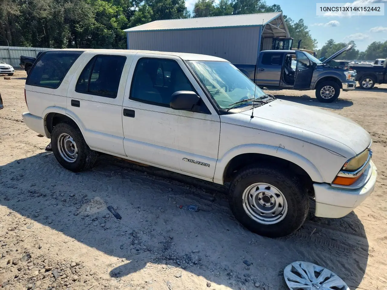 2004 Chevrolet Blazer VIN: 1GNCS13X14K152442 Lot: 59315236