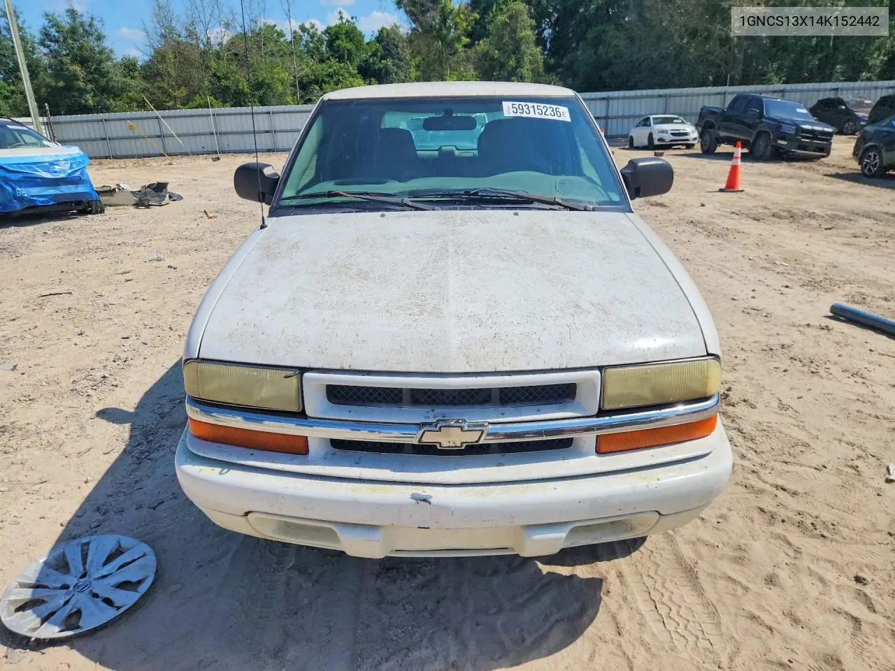 2004 Chevrolet Blazer VIN: 1GNCS13X14K152442 Lot: 59315236