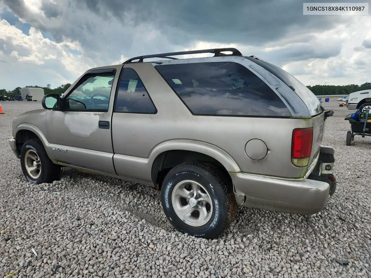 2004 Chevrolet Blazer VIN: 1GNCS18X84K110987 Lot: 60253416