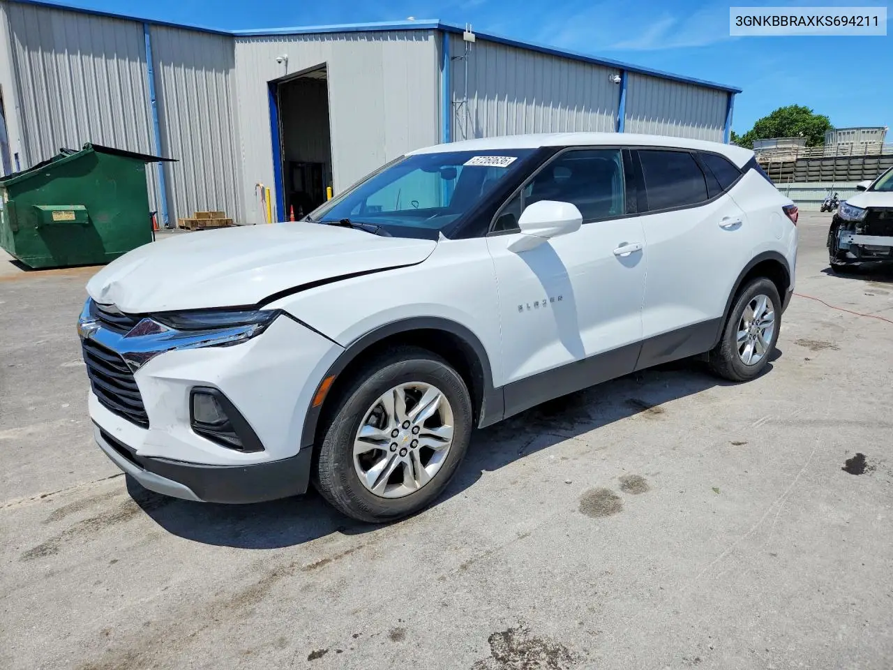 2019 Chevrolet Blazer 1Lt VIN: 3GNKBBRAXKS694211 Lot: 57260636