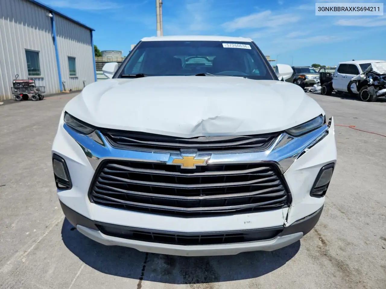 2019 Chevrolet Blazer 1Lt VIN: 3GNKBBRAXKS694211 Lot: 57260636