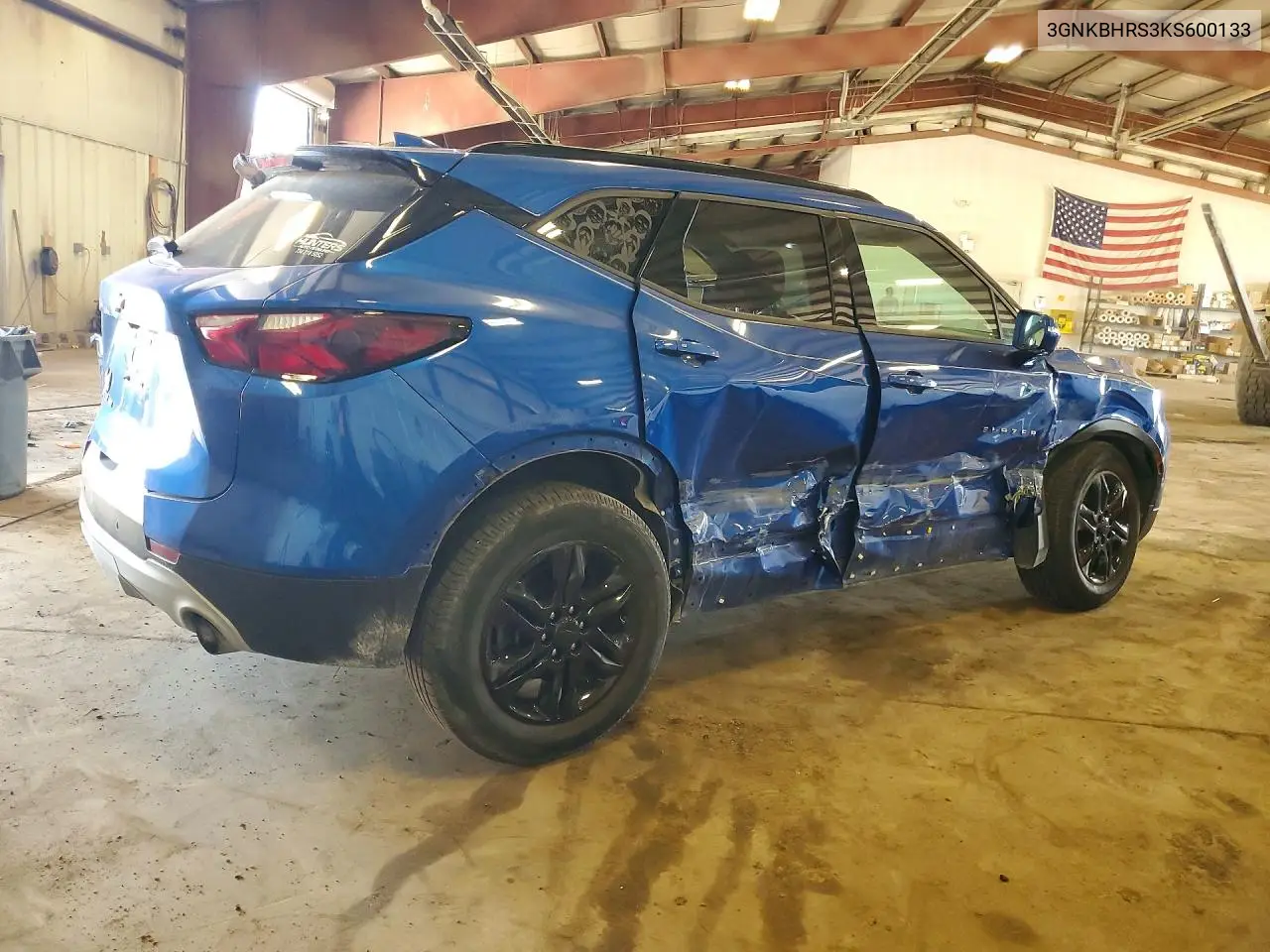2019 Chevrolet Blazer 3Lt VIN: 3GNKBHRS3KS600133 Lot: 59302936