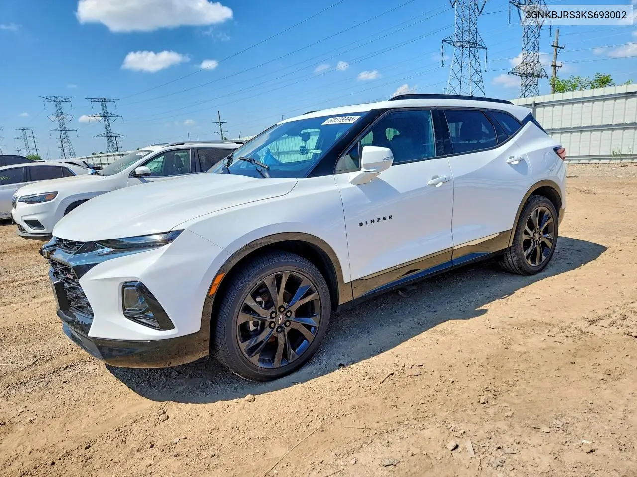 2019 Chevrolet Blazer Rs VIN: 3GNKBJRS3KS693002 Lot: 60379996