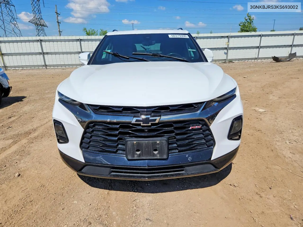 2019 Chevrolet Blazer Rs VIN: 3GNKBJRS3KS693002 Lot: 60379996