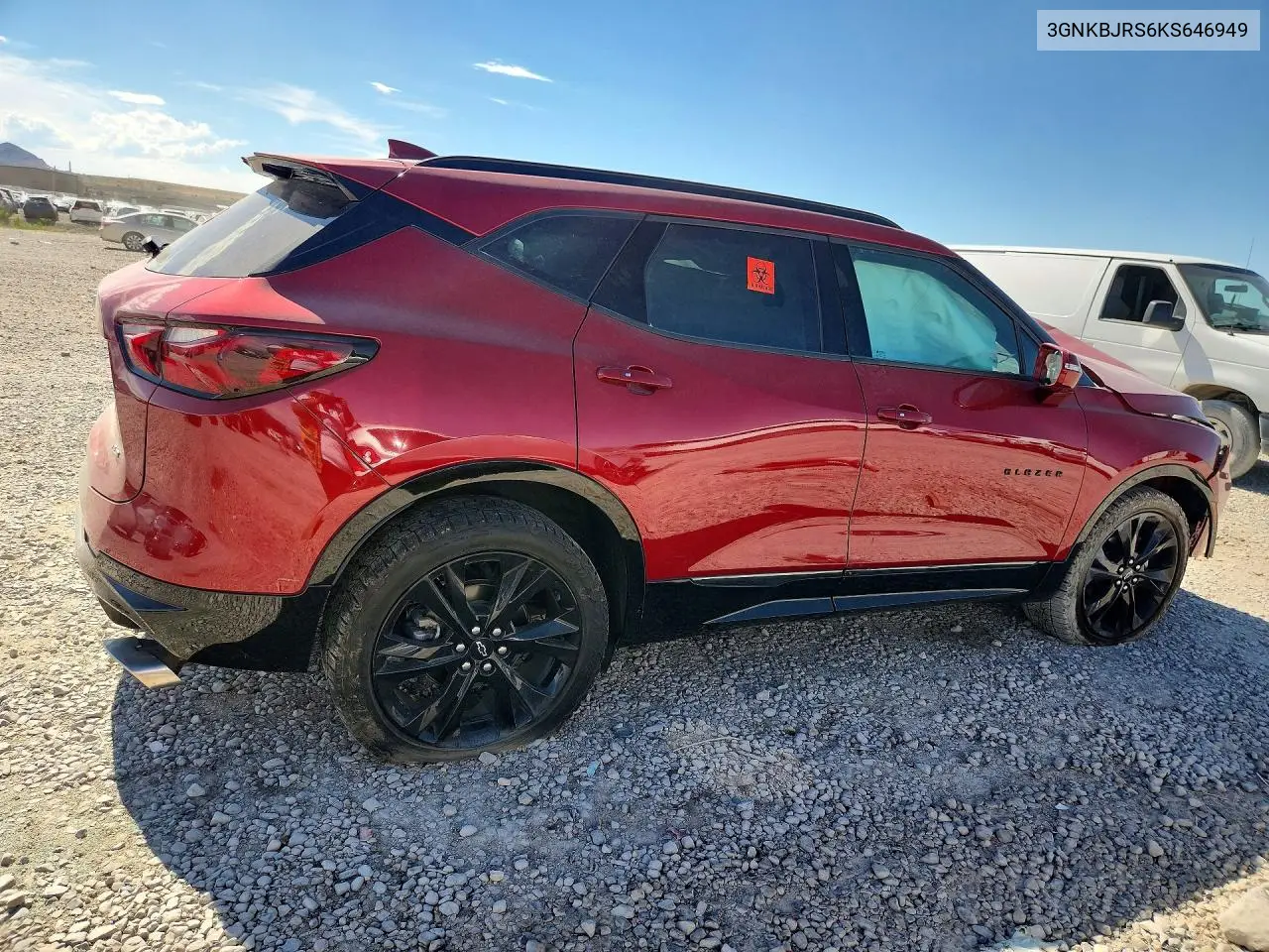 2019 Chevrolet Blazer Rs VIN: 3GNKBJRS6KS646949 Lot: 60594386