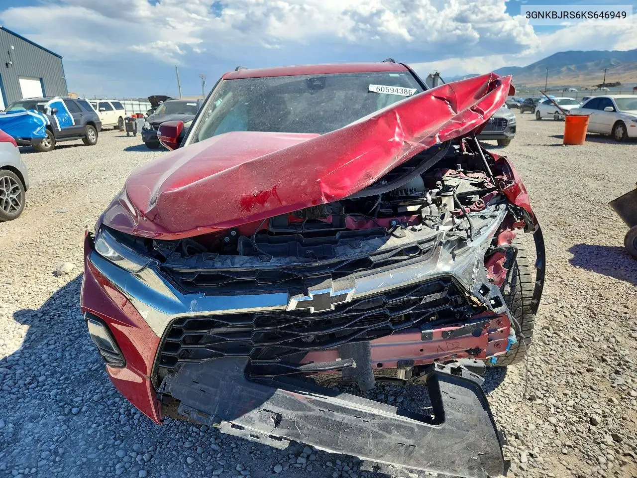 2019 Chevrolet Blazer Rs VIN: 3GNKBJRS6KS646949 Lot: 60594386