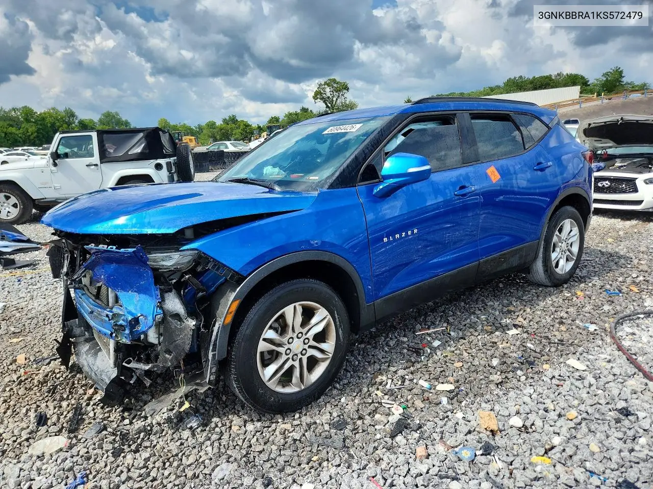 2019 Chevrolet Blazer 1Lt VIN: 3GNKBBRA1KS572479 Lot: 60964426