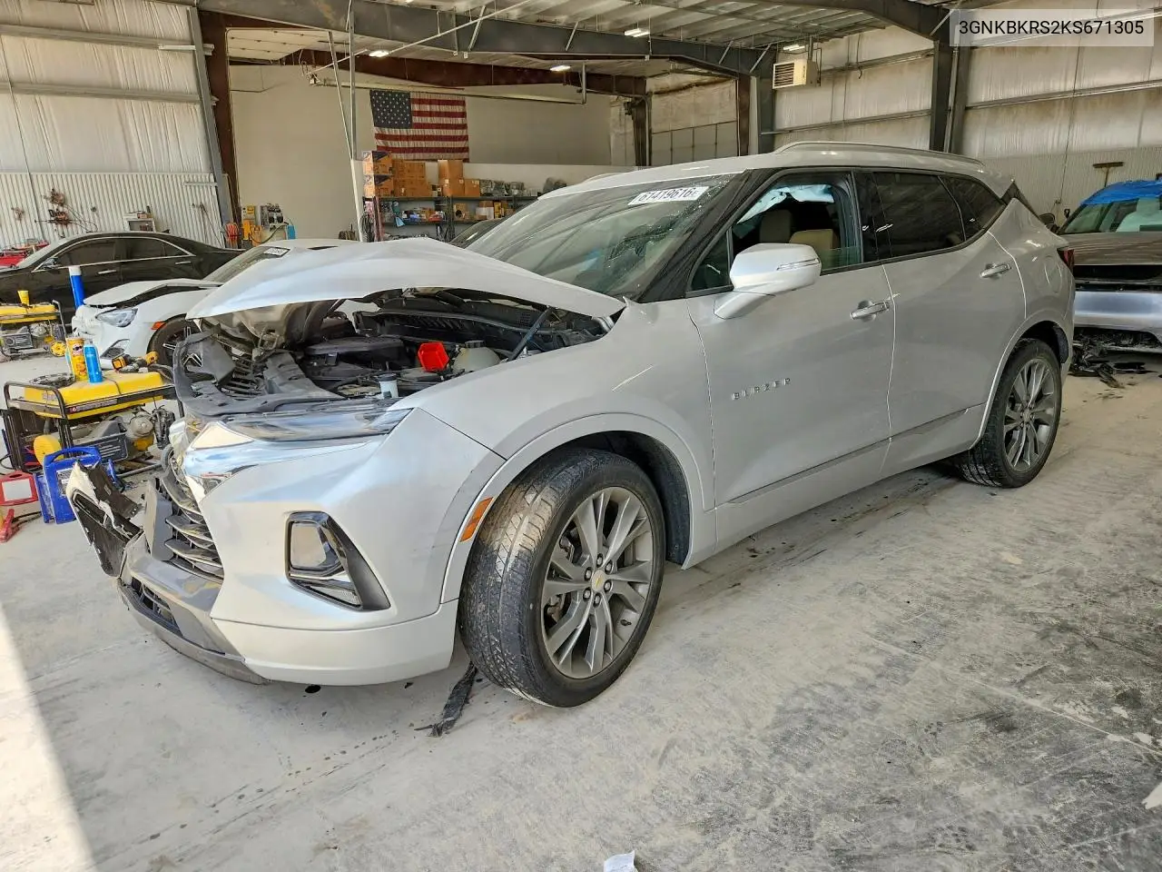 2019 Chevrolet Blazer Premier VIN: 3GNKBKRS2KS671305 Lot: 61419616