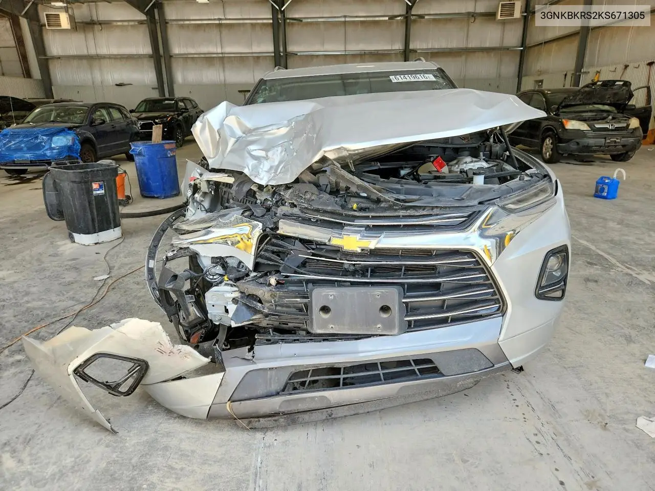 2019 Chevrolet Blazer Premier VIN: 3GNKBKRS2KS671305 Lot: 61419616