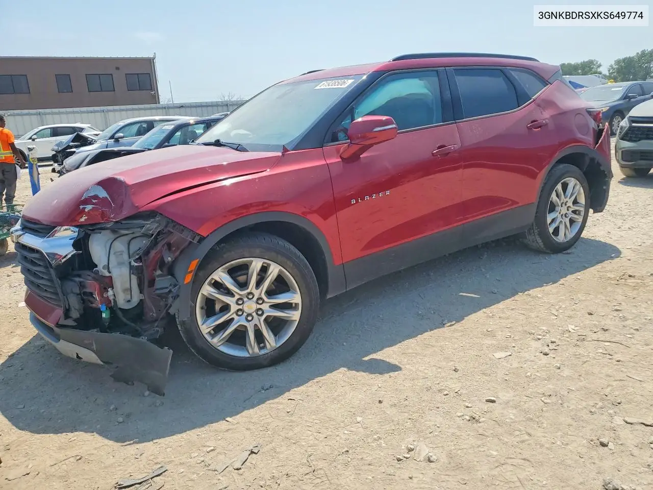 2019 Chevrolet Blazer 3Lt VIN: 3GNKBDRSXKS649774 Lot: 61938506