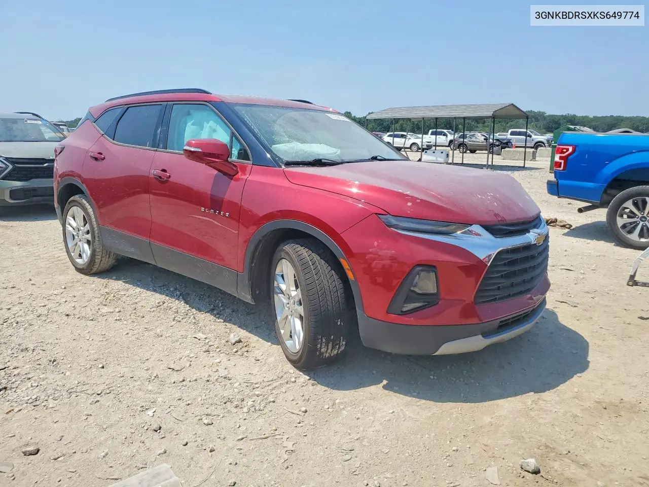 2019 Chevrolet Blazer 3Lt VIN: 3GNKBDRSXKS649774 Lot: 61938506