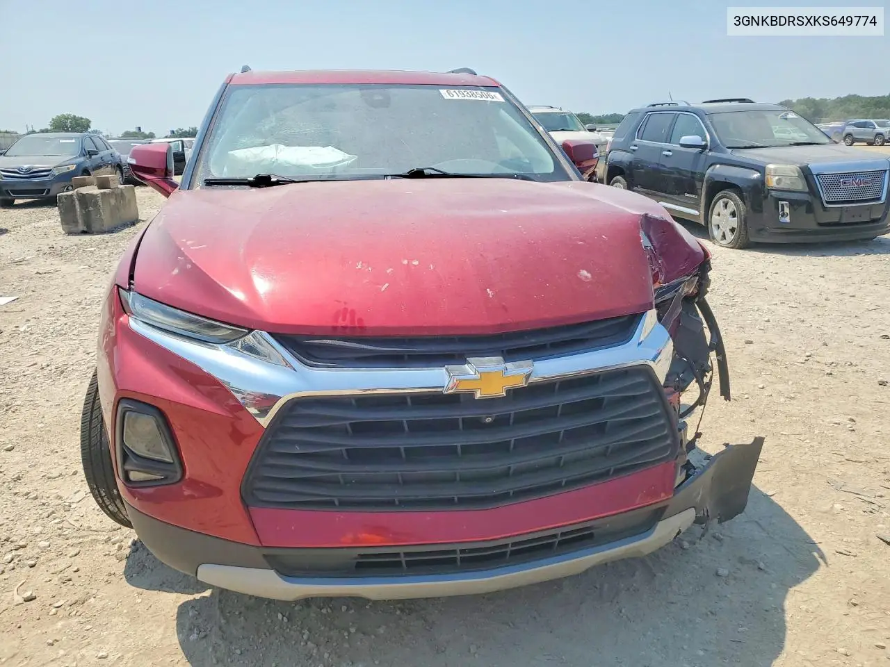 2019 Chevrolet Blazer 3Lt VIN: 3GNKBDRSXKS649774 Lot: 61938506