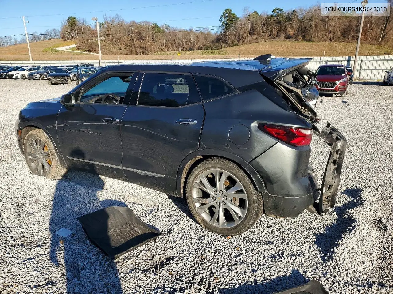2019 Chevrolet Blazer Premier VIN: 3GNKBKRS4KS643313 Lot: 98551105