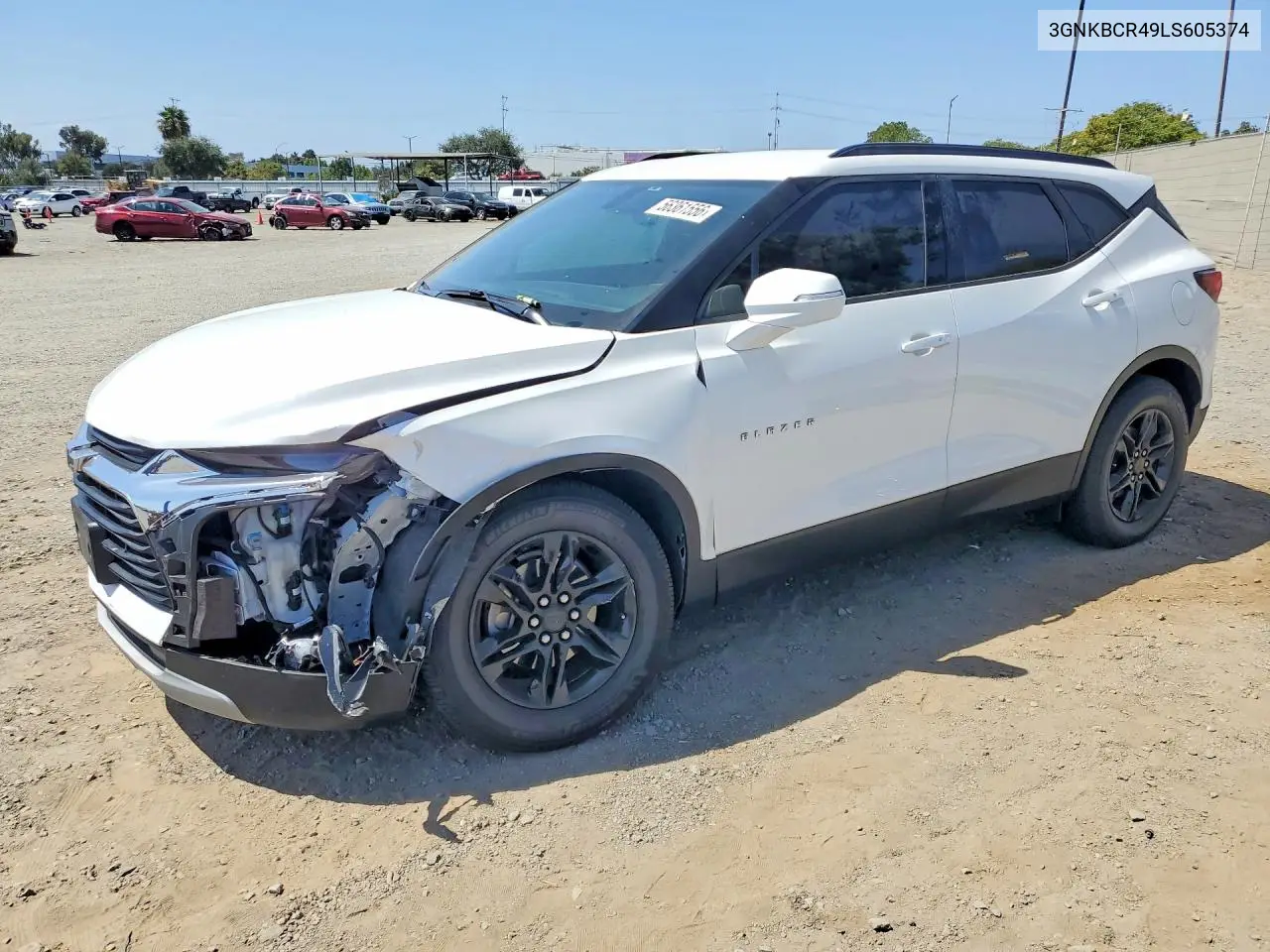 2020 Chevrolet Blazer 2Lt VIN: 3GNKBCR49LS605374 Lot: 56361556