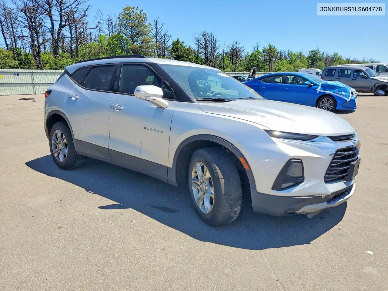 2020 Chevrolet Blazer 2Lt VIN: 3GNKBHRS1LS604778 Lot: 56776456