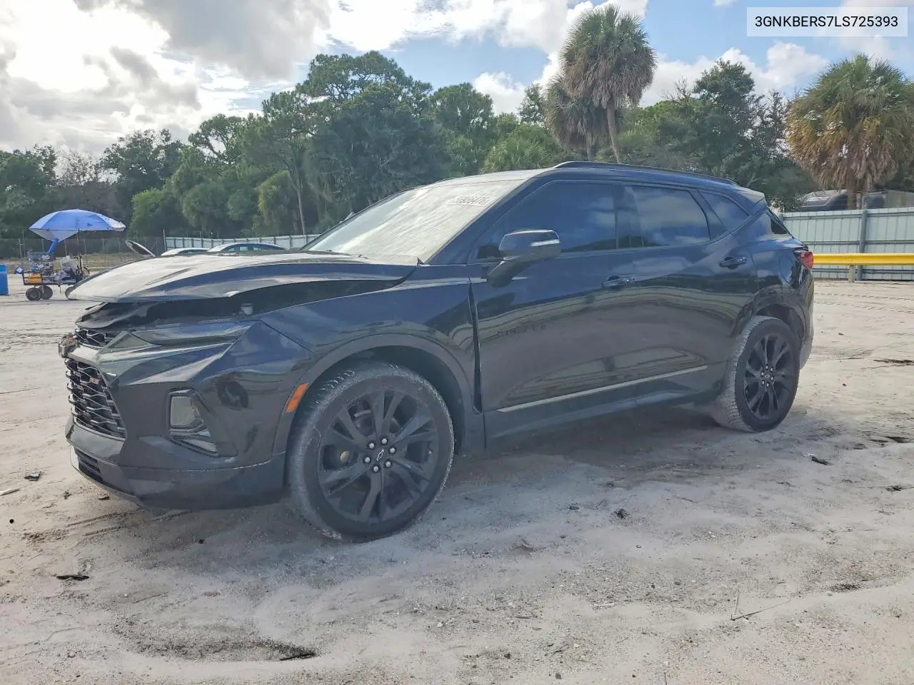 2020 Chevrolet Blazer Rs VIN: 3GNKBERS7LS725393 Lot: 56956476