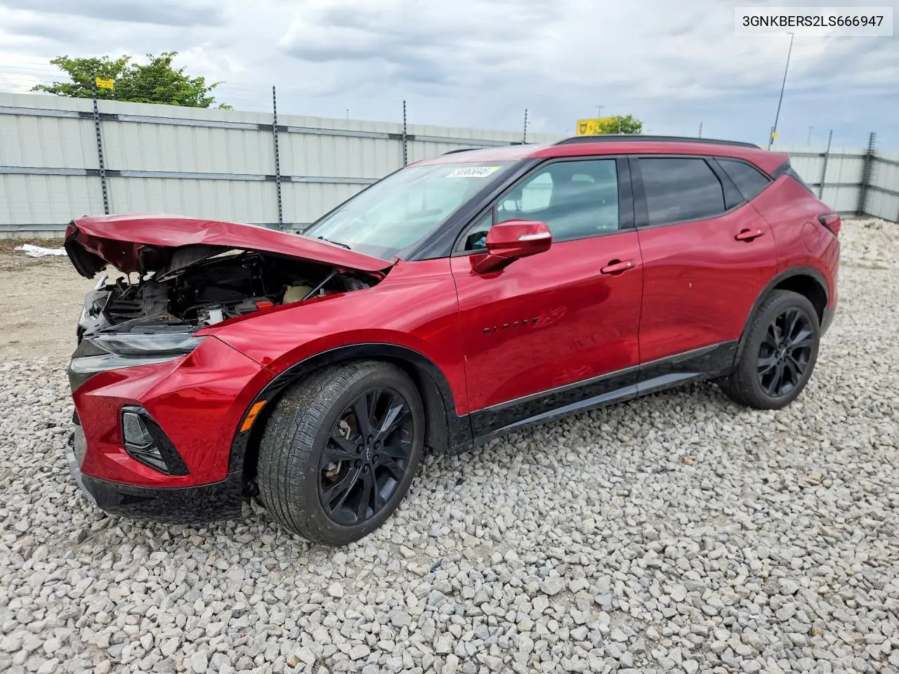 2020 Chevrolet Blazer Rs VIN: 3GNKBERS2LS666947 Lot: 56965046