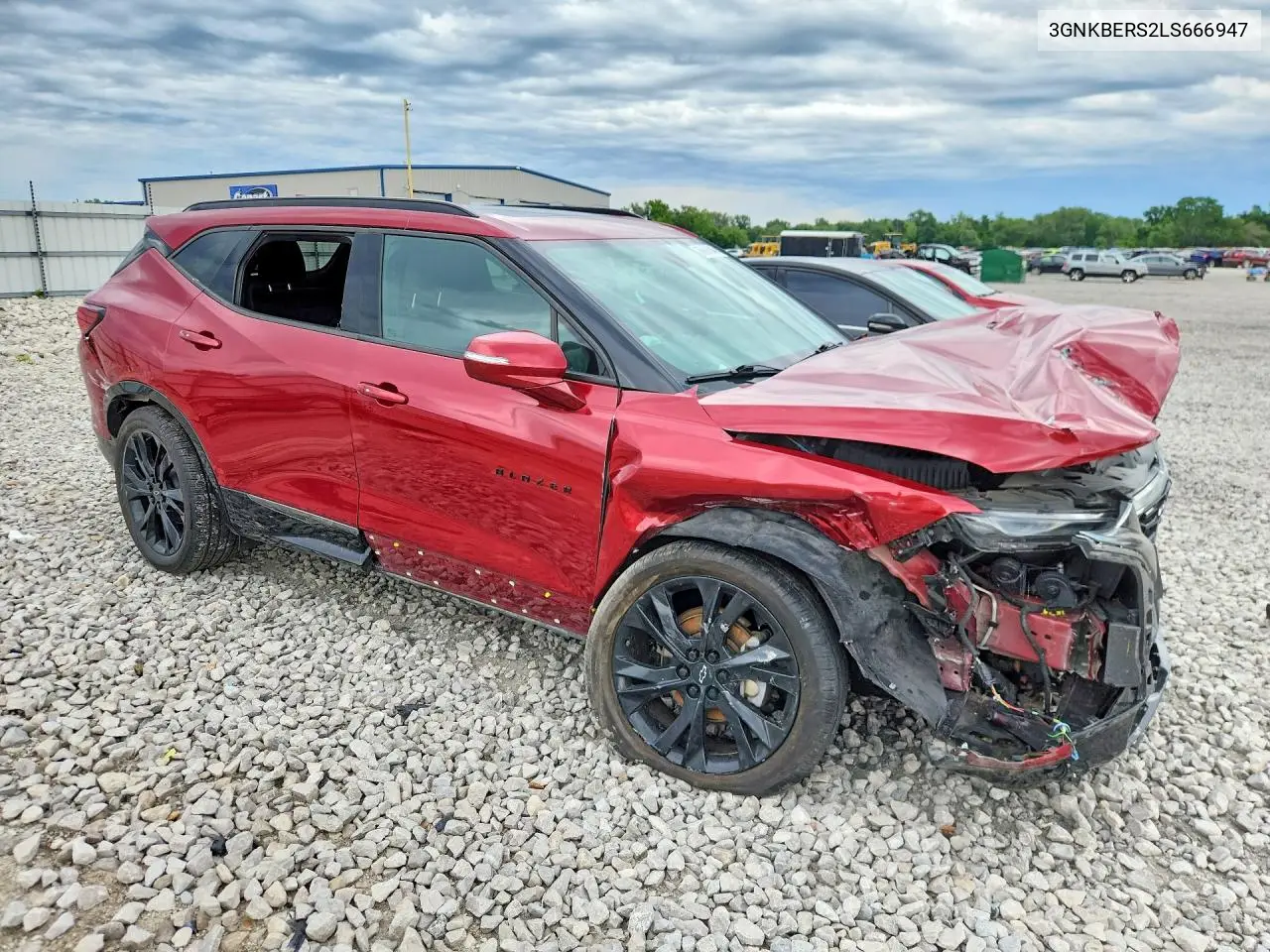 2020 Chevrolet Blazer Rs VIN: 3GNKBERS2LS666947 Lot: 56965046