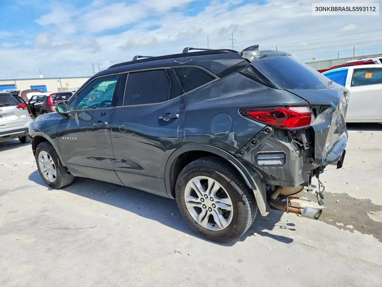 2020 Chevrolet Blazer 1Lt VIN: 3GNKBBRA5LS593112 Lot: 57252696