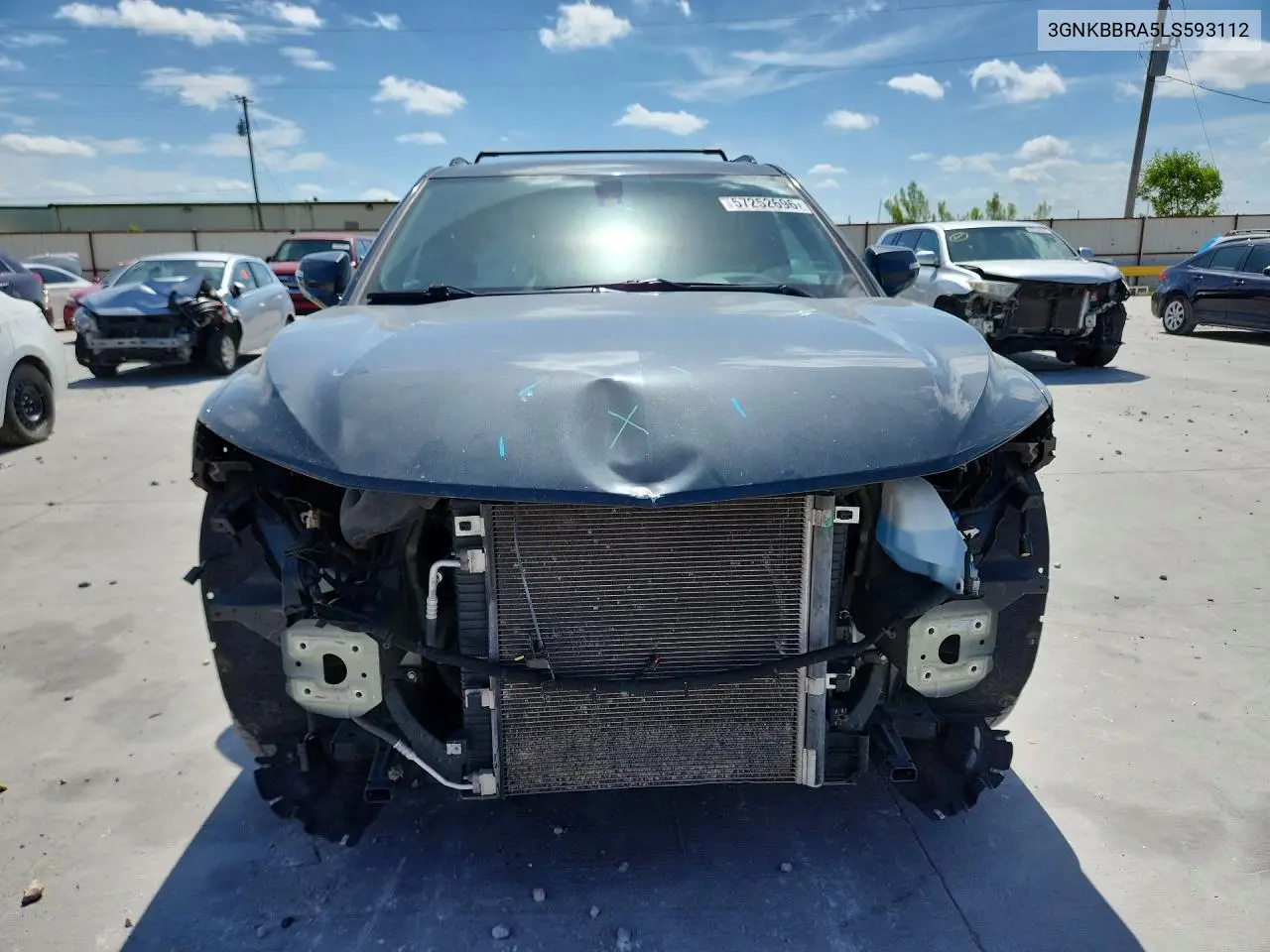 2020 Chevrolet Blazer 1Lt VIN: 3GNKBBRA5LS593112 Lot: 57252696