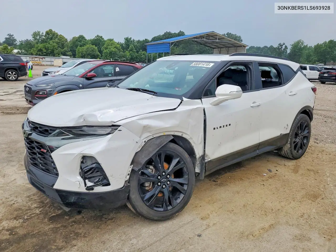 2020 Chevrolet Blazer Rs VIN: 3GNKBERS1LS693928 Lot: 58081416