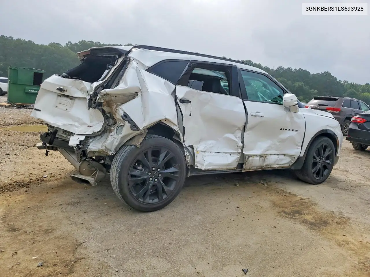 2020 Chevrolet Blazer Rs VIN: 3GNKBERS1LS693928 Lot: 58081416