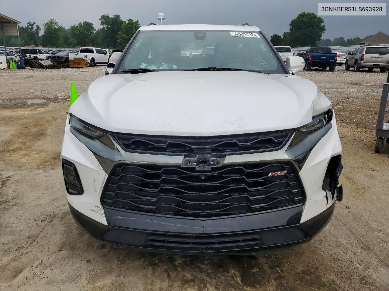 2020 Chevrolet Blazer Rs VIN: 3GNKBERS1LS693928 Lot: 58081416
