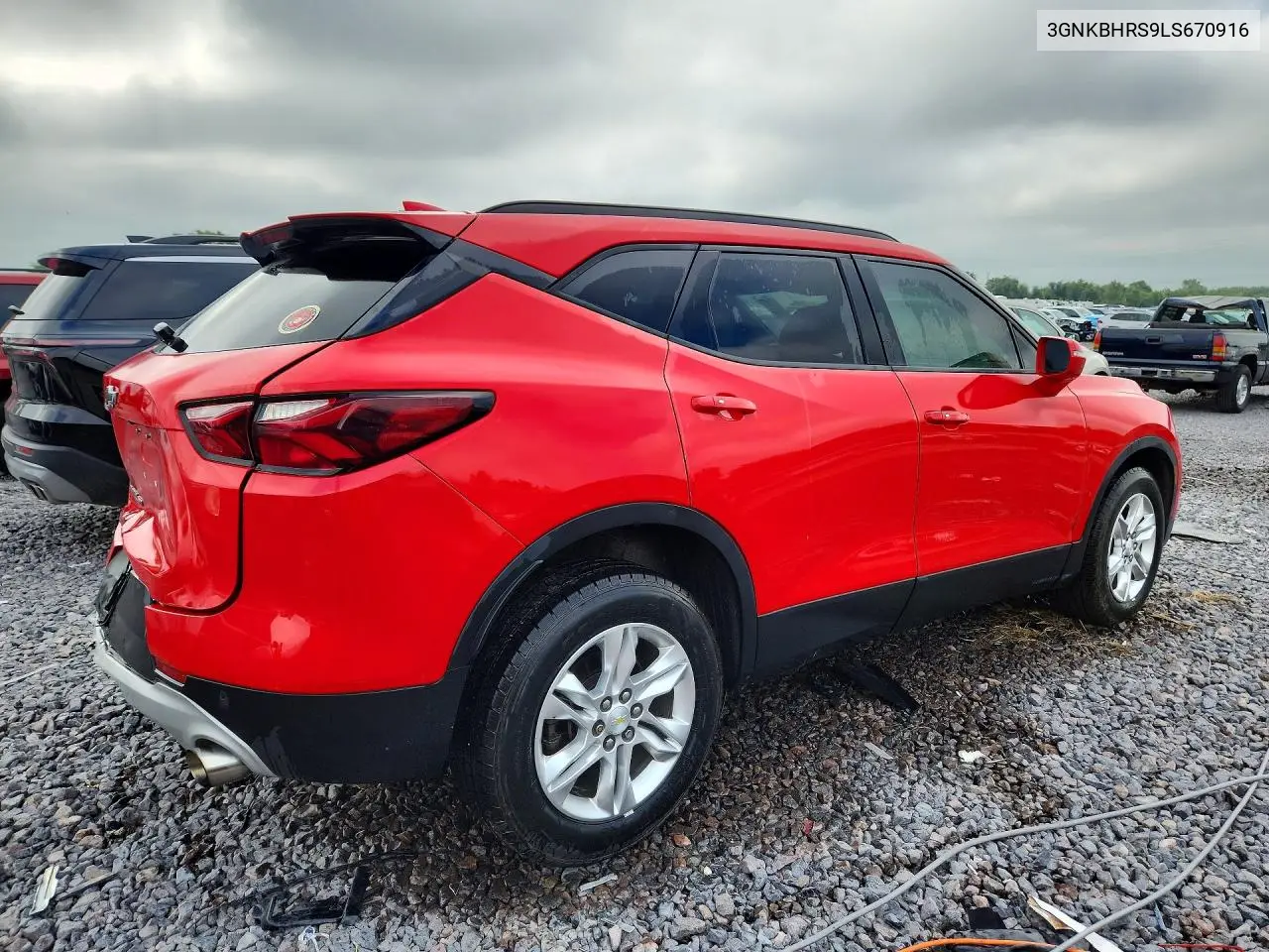 2020 Chevrolet Blazer 2Lt VIN: 3GNKBHRS9LS670916 Lot: 59614986