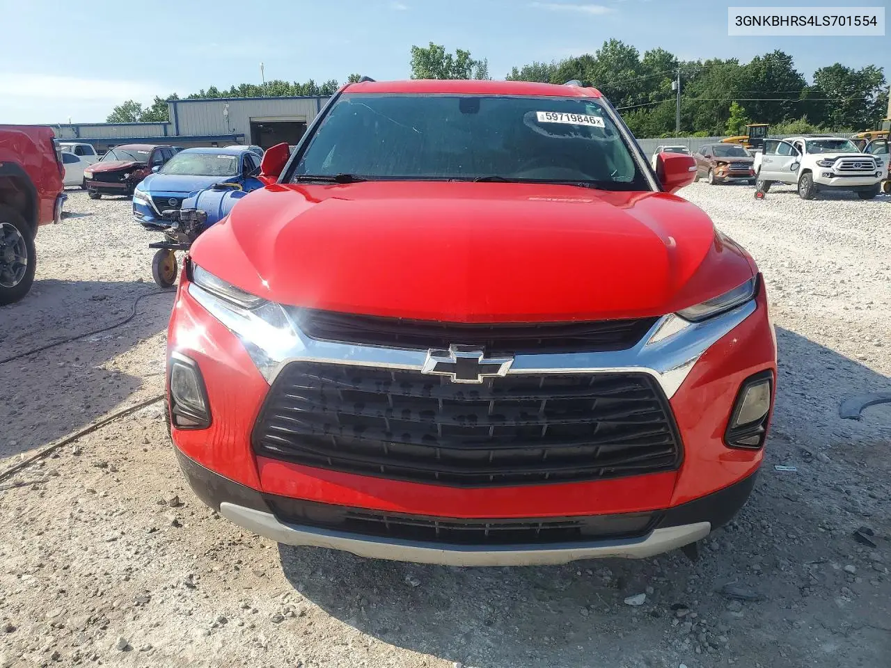 2020 Chevrolet Blazer 2Lt VIN: 3GNKBHRS4LS701554 Lot: 59719846