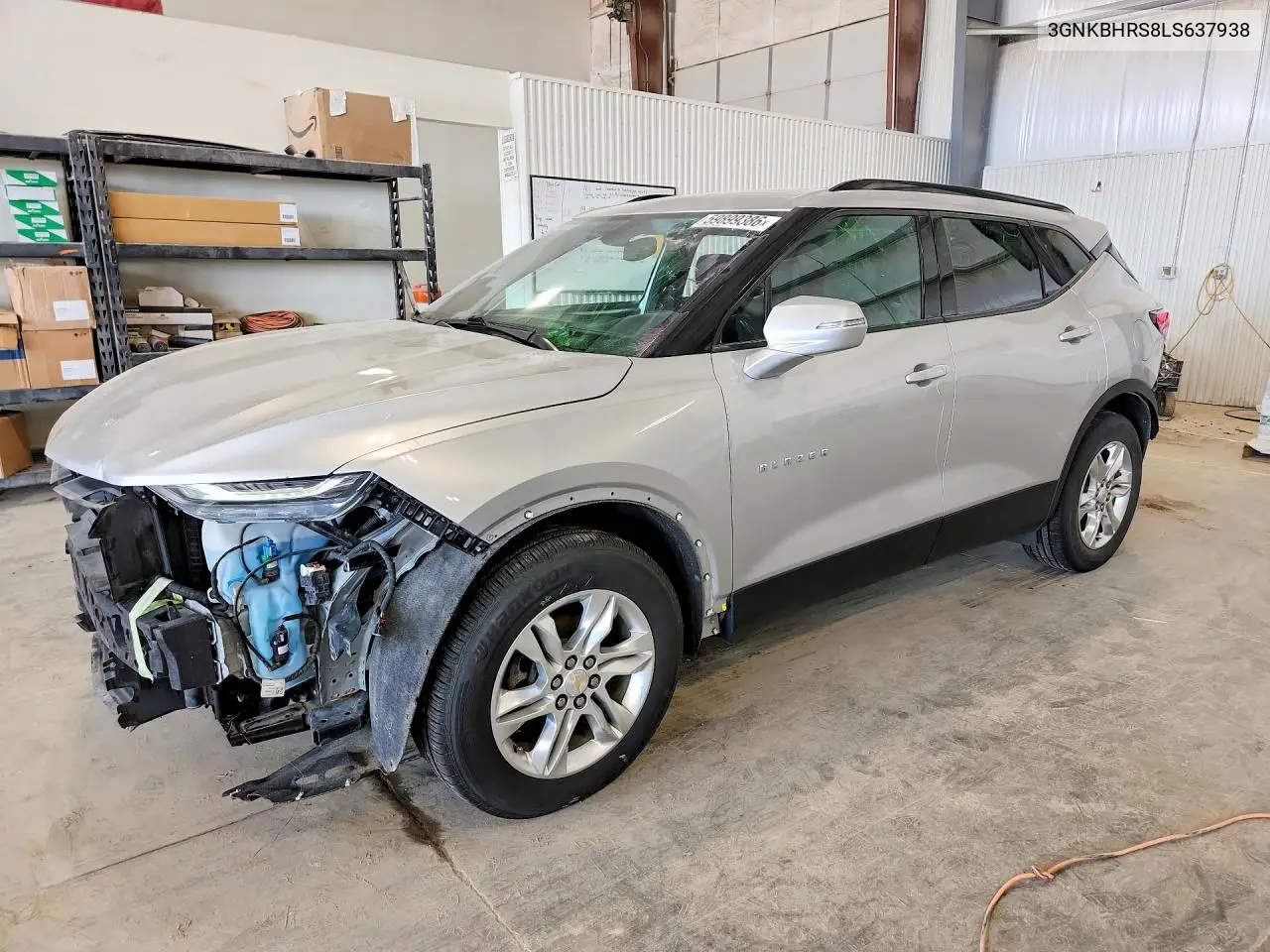 2020 Chevrolet Blazer 2Lt VIN: 3GNKBHRS8LS637938 Lot: 59899386
