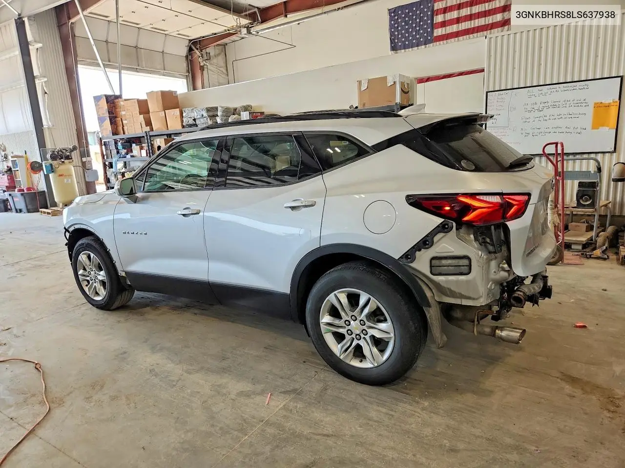 2020 Chevrolet Blazer 2Lt VIN: 3GNKBHRS8LS637938 Lot: 59899386