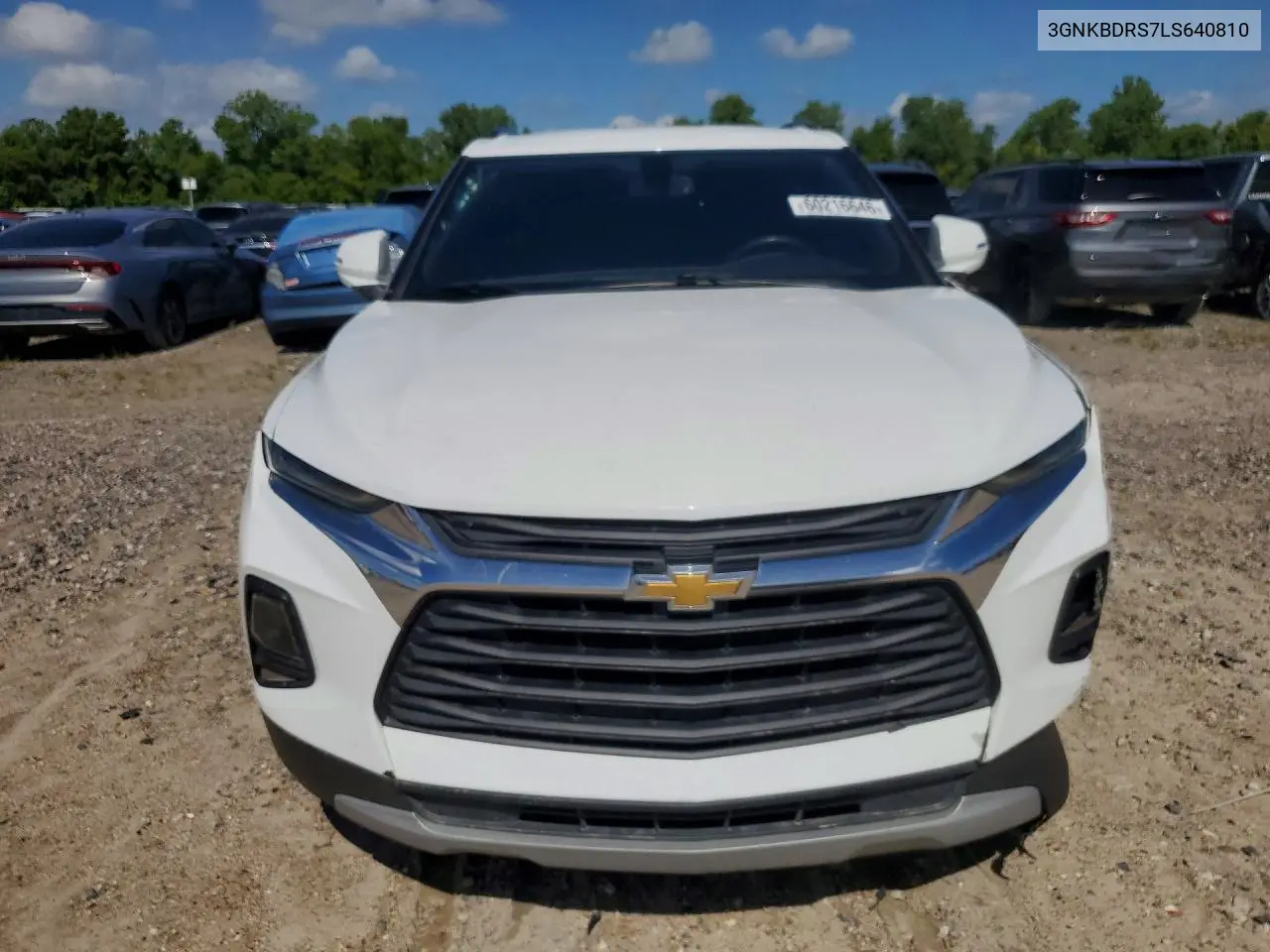 2020 Chevrolet Blazer 3Lt VIN: 3GNKBDRS7LS640810 Lot: 60216646