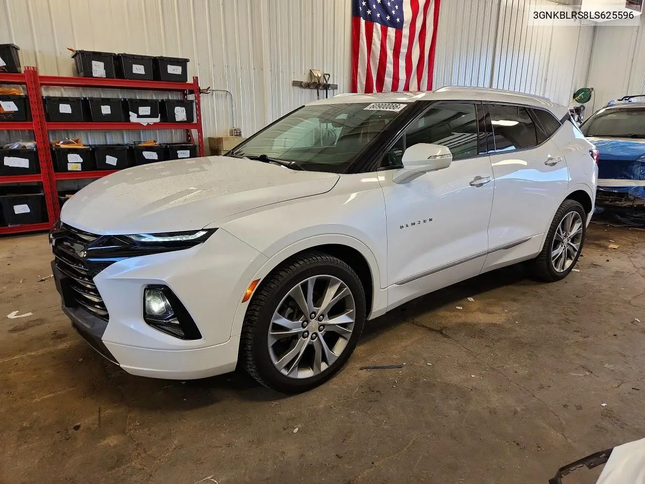 2020 Chevrolet Blazer Premier VIN: 3GNKBLRS8LS625596 Lot: 60900086