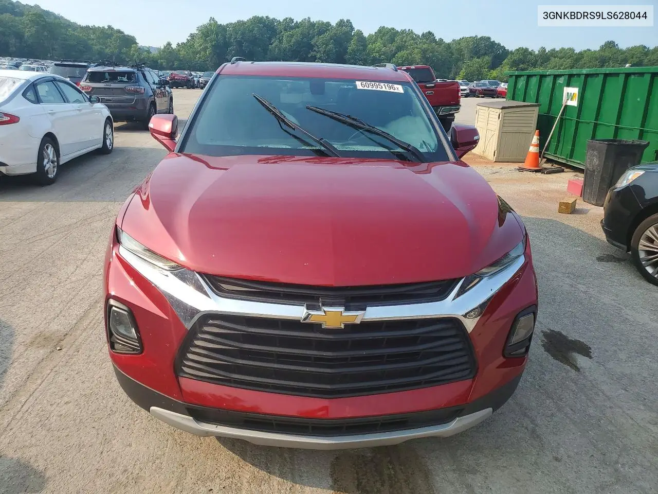 2020 Chevrolet Blazer 3Lt VIN: 3GNKBDRS9LS628044 Lot: 60995196
