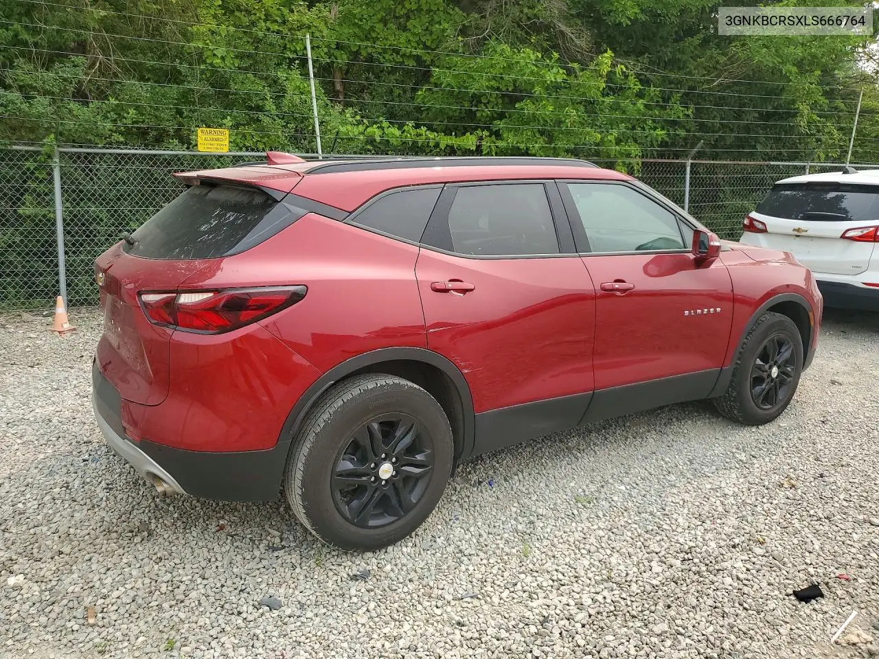 2020 Chevrolet Blazer 2Lt VIN: 3GNKBCRSXLS666764 Lot: 61397466