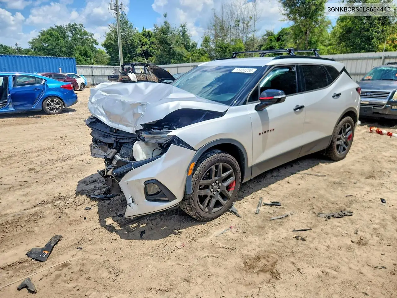 2020 Chevrolet Blazer 2Lt VIN: 3GNKBCRS0LS654445 Lot: 61484206