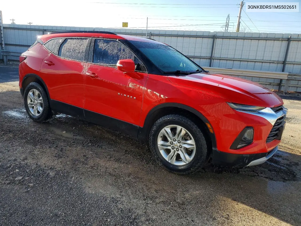 2021 Chevrolet Blazer 3Lt VIN: 3GNKBDRS1MS502651 Lot: 45677106