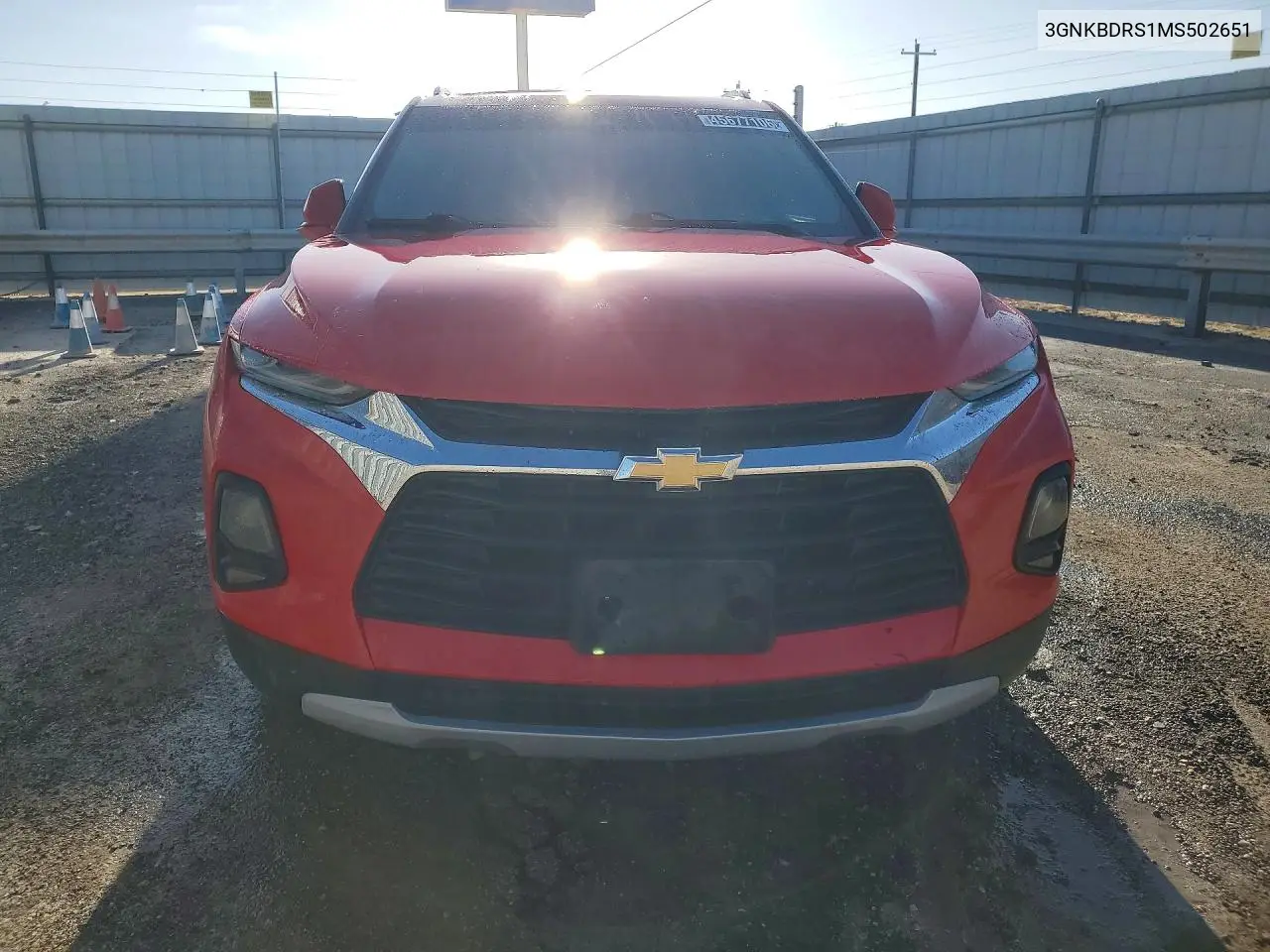 2021 Chevrolet Blazer 3Lt VIN: 3GNKBDRS1MS502651 Lot: 45677106