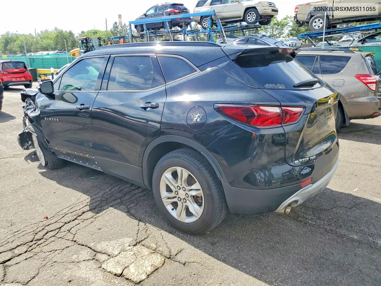 2021 Chevrolet Blazer 3Lt VIN: 3GNKBJRSXMS511055 Lot: 55502996