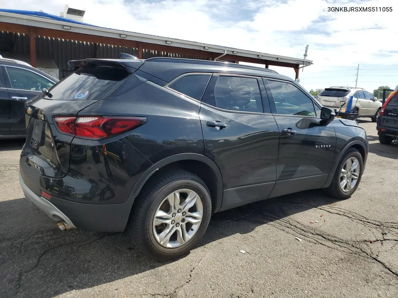 2021 Chevrolet Blazer 3Lt VIN: 3GNKBJRSXMS511055 Lot: 55502996