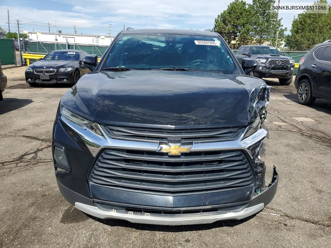 2021 Chevrolet Blazer 3Lt VIN: 3GNKBJRSXMS511055 Lot: 55502996