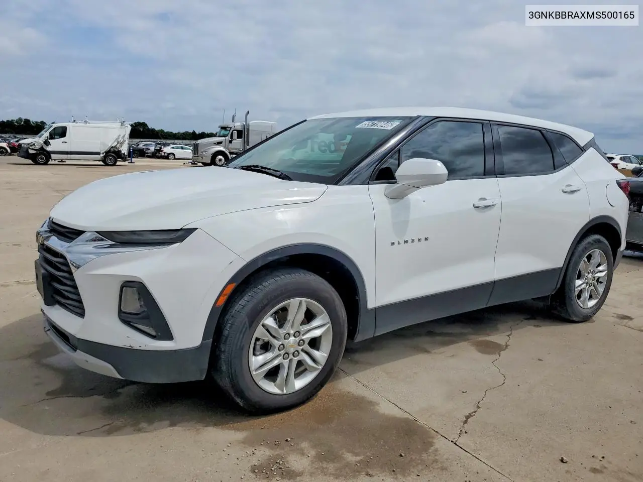 2021 Chevrolet Blazer 1Lt VIN: 3GNKBBRAXMS500165 Lot: 55719846