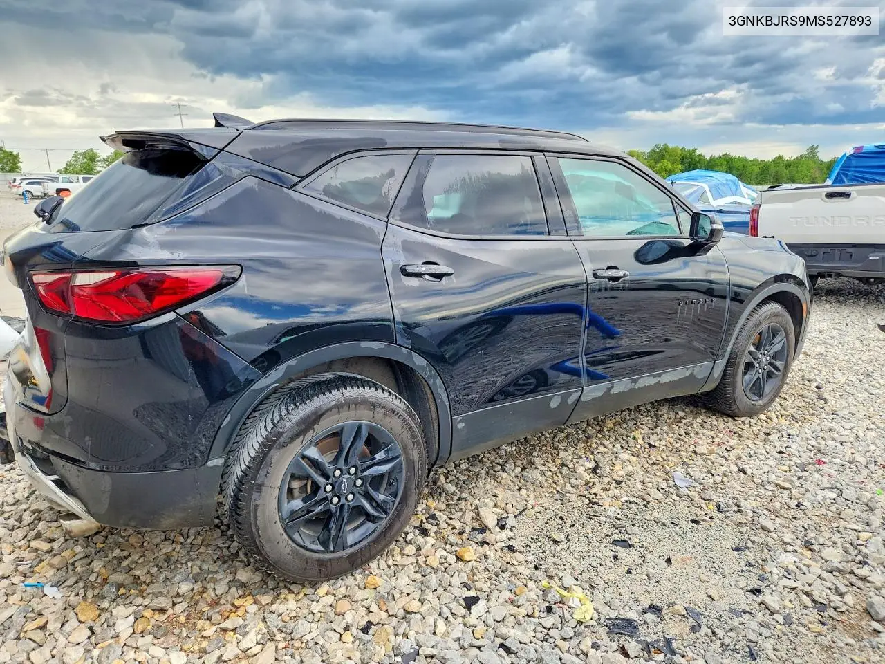 2021 Chevrolet Blazer 3Lt VIN: 3GNKBJRS9MS527893 Lot: 57031926