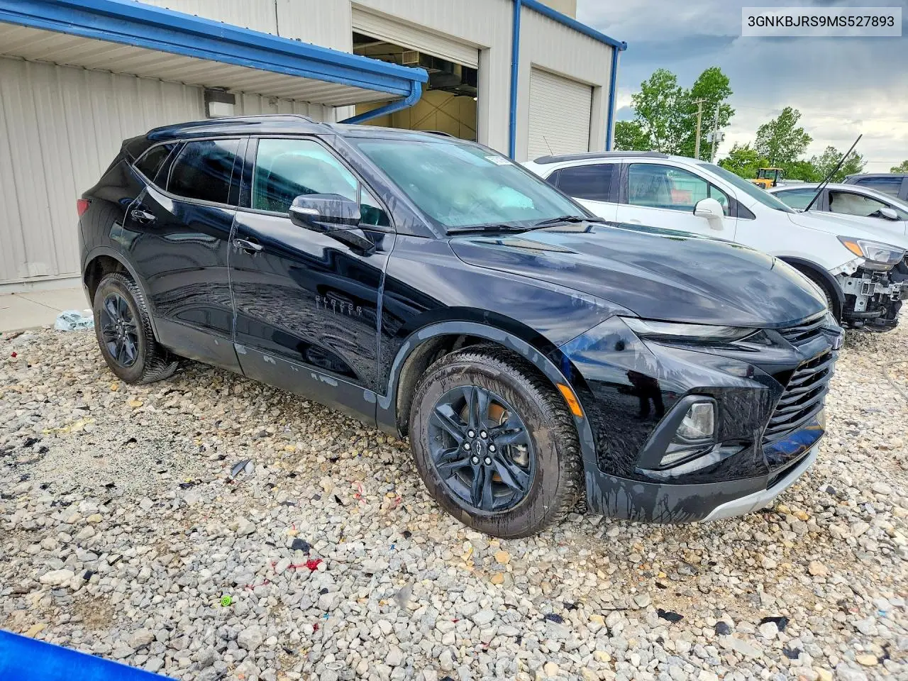 2021 Chevrolet Blazer 3Lt VIN: 3GNKBJRS9MS527893 Lot: 57031926