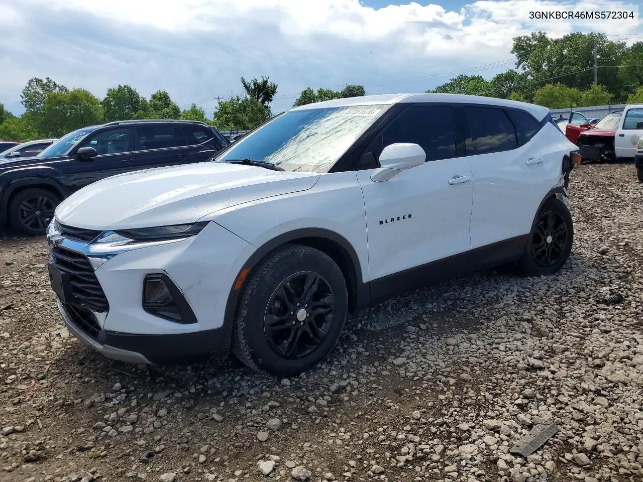 2021 Chevrolet Blazer 2Lt VIN: 3GNKBCR46MS572304 Lot: 57351576