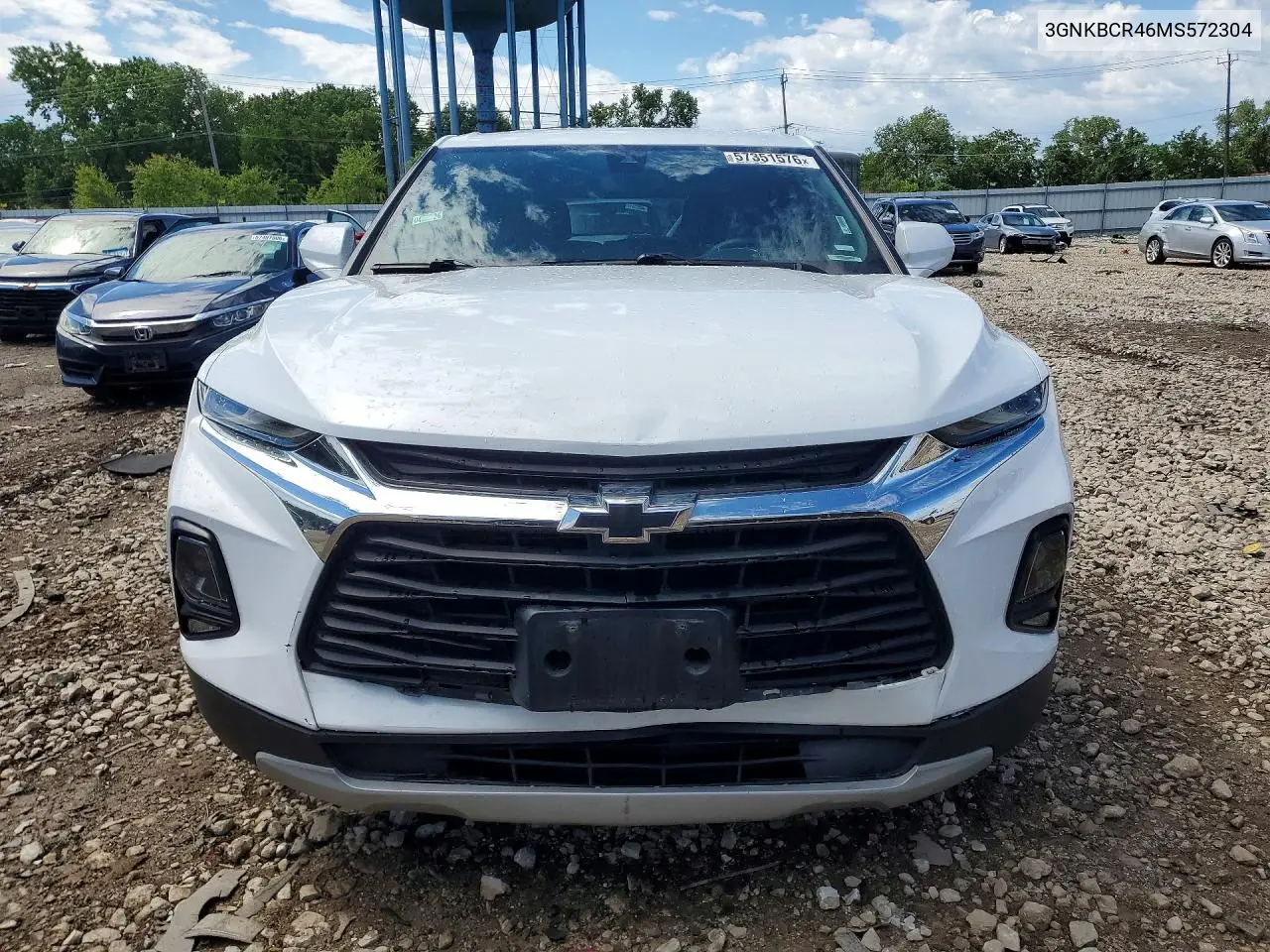 2021 Chevrolet Blazer 2Lt VIN: 3GNKBCR46MS572304 Lot: 57351576